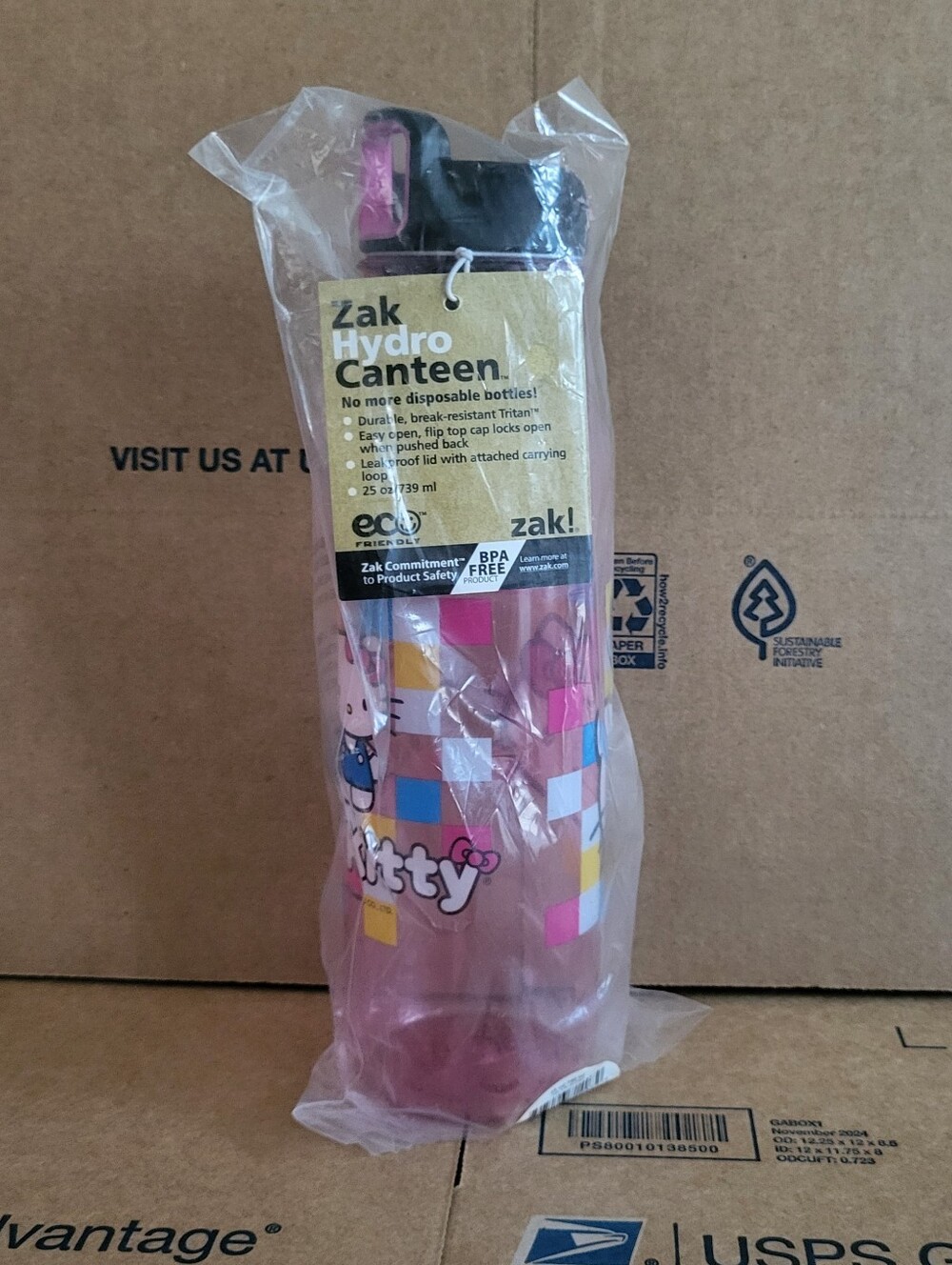 NEW Zak! Hello Kitty 25oz/739ml Hydro Canteen